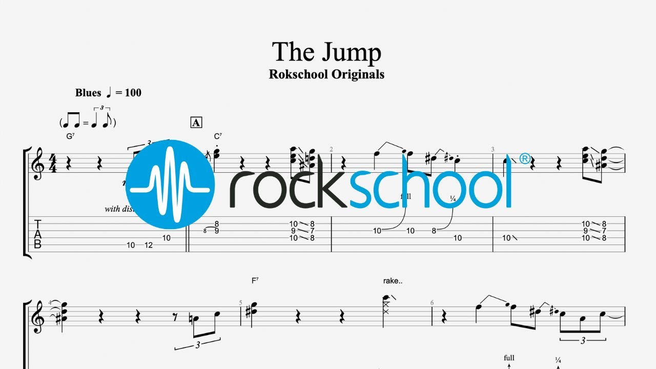 The Jump - Rockschool Originals, Rockschool 2024 Electric Guitar Grade 4