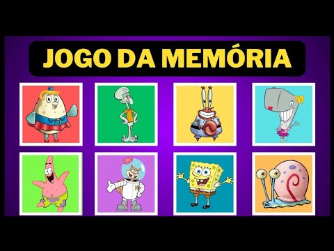 Brincadeira para Crianças JOGO DA MEMÓRIA  BOB ESPONJA #QUIZ #jogodamemoria #brincadeiras