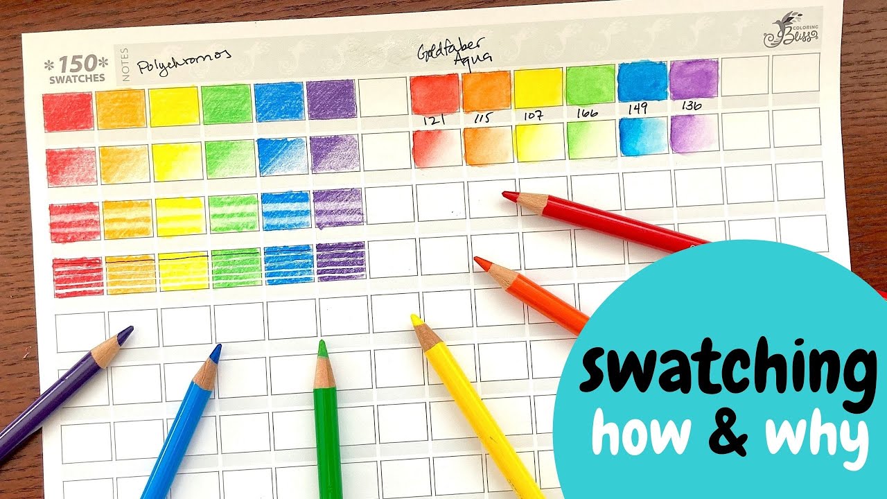 Using Swatch Charts: How and Why⎢Adult Coloring Tutorial