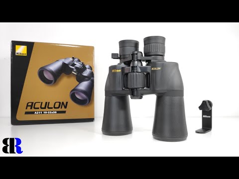 Black plastic nikon aculon a211 10-22x50 binocular