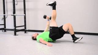 552. Dumbbell Supine Active Strait Leg Raise (ASLR)