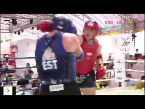 Petar Drežnjak (Cro - Red) (+91Kg) | World Muaythai Championships 2019 - Semi Final