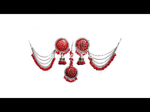 Red Silver Oxidized Jewellery Manufacturer