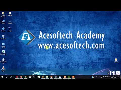 1 HTML First Program Acesoftech Academy