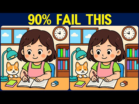 [Spot the Difference Brain Training] Can you spot all the slightly tricky differences?