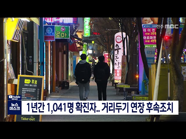 전북 코로나 발생1년 확진자 천명돌파