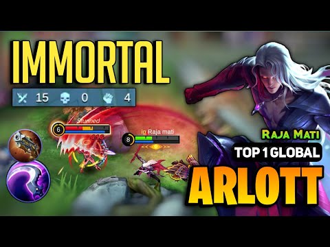 EXP LANE! Arlott Best Build 2023  [ Arlott Top 1 Global Gameplay ] By Raja Mati - Mobile Legends