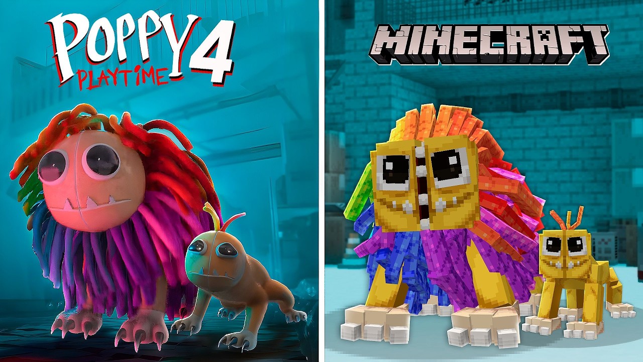 Recriei a TRISTE HISTORIA do YARNABI no MINECRAFT - Poppy PlayTime 4