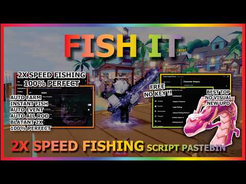 FISH IT Script Pastebin 2026 AUTO FARM, AUTO PREFECT, 2X SPEED FISHING, INSTANT FISHING (NO KEY) 🐟
