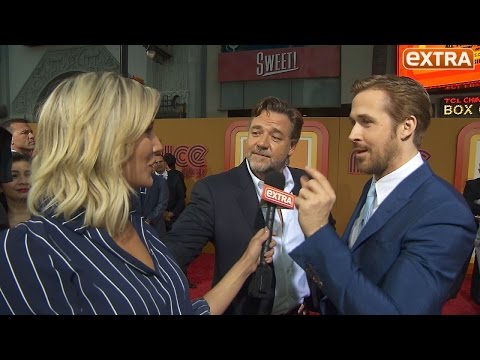 Ryan Gosling Says Russell Crowe Is Cooler Than Him at 'The Nice Guys' Premiere