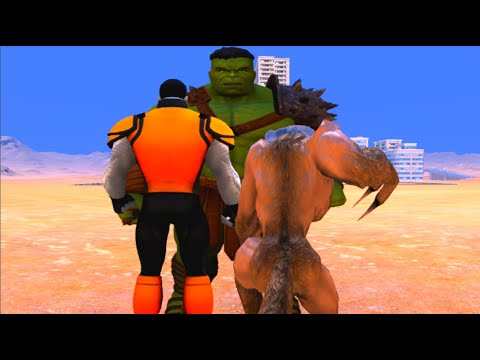 100 Hulk vs 1000 Colossus and 1000 Werewolf (Marvel vs Marvel)