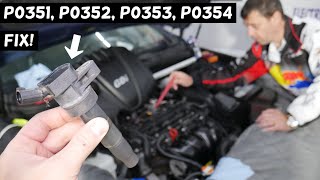KIA OPTIMA CODE P0351 P0352 P0353 P0354 ENGINE LIGHT ON FIX