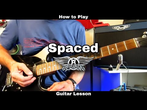 How to Play SPACED - Aerosmith. Guitar Lesson. 