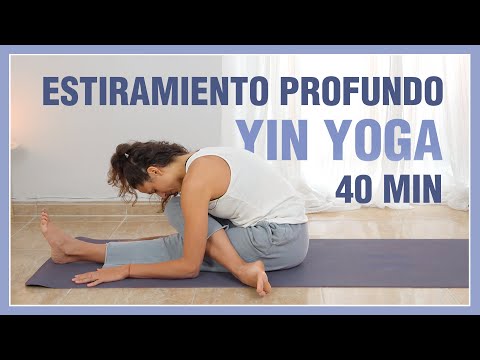Clase Completa de YIN YOGA (sin material) Estiramiento Profundo de CADERAS & PIERNAS - 40 minutos