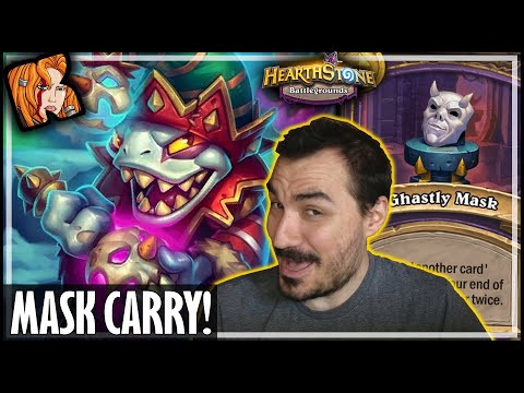 GHASTLY MASK WILL CARRY ANY BUILD! - Hearthstone Battlegrounds