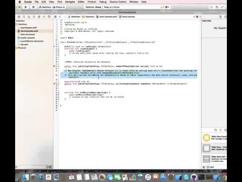 Tableview with custom cell in swift.