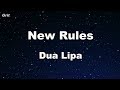 New Rules - Dua Lipa Karaoke 【With Guide Melody】 Instrumental