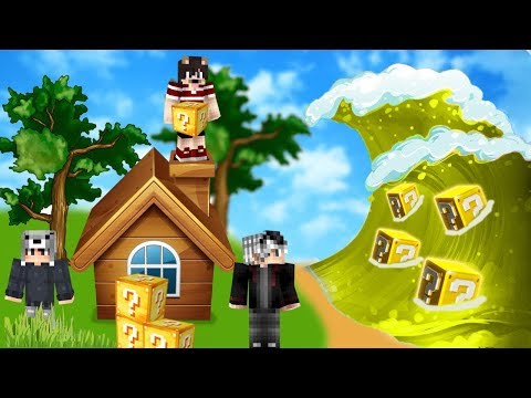 ŞANS BLOKLARI TUSUNAMİ VS EV #11 - Minecraft