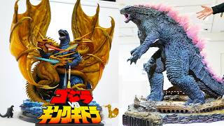 【超特大】ゴジラvsキングギドラのポスターフィギュアが神【ゴジラxコング】ゴジラエヴォルヴ 生頼範義ver. ジュラシック・パーク ジュラシック・ワールド Prime 1 Studio プライムワン