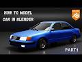 Setting Up Car Blueprints In Blender Part 1