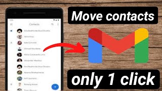 How to Move mobile contacts to gmail account /move contacts to google account