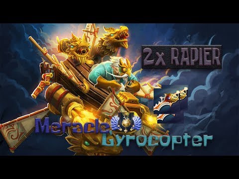 Meracle - [Gyrocopter] | Epic Game with 3 RAPIER | Highlights Dota 2