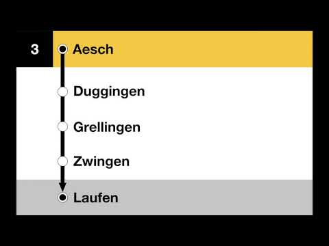 PostAuto Ansagen - Bahnersatz Aesch–Laufen