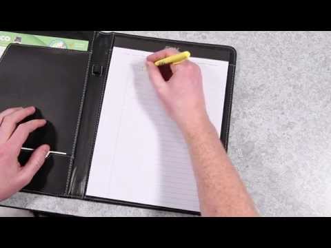 Carbon Fiber Writing Padfolio