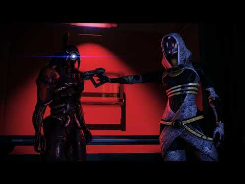 Mass Effect 2 Legendary Edition - Femshep Renegade Tali and Legion fight. Crushed at my heels