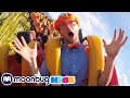 Blippi Rides Roller Coasters Blippi Play With Blippi Funny Kid Videos Moonbug Kids