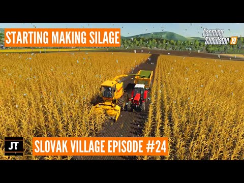 STARTING MAKING SILAGE | Farming Simulator 19 timelapse | #24