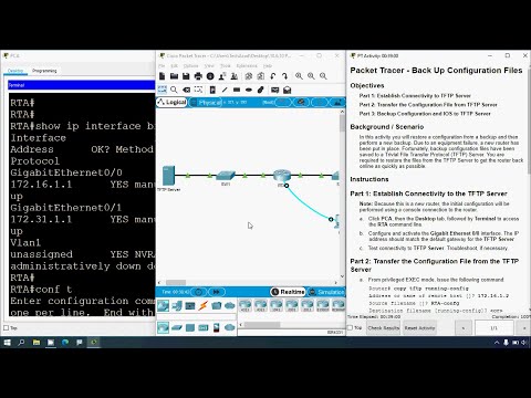 10.6.10 Packet Tracer - Back Up Configuration Files
