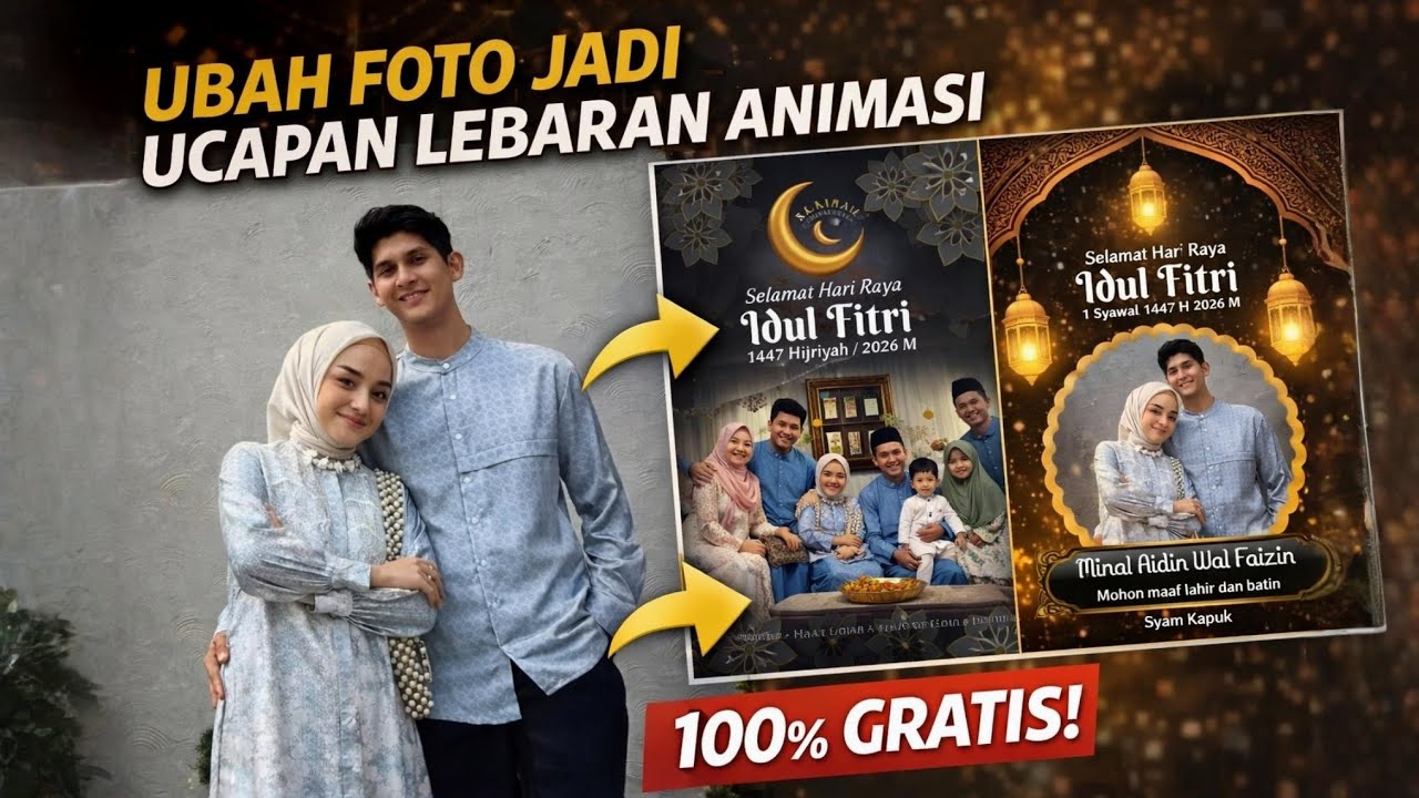Cara Mengubah Foto Menjadi Video Animasi dengan Nuansa Lebaran