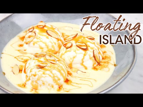 Île Flottante Recipe: Floating Island with Crème Anglaise, Caramel Sauce & Meringue | How To Cuisine