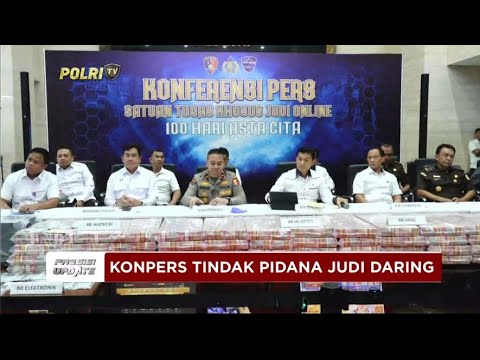PRESISI UPDATE : LIVE - KONPERS TINDAK PIDANA JUDI DARING 20/01/2025 16.47