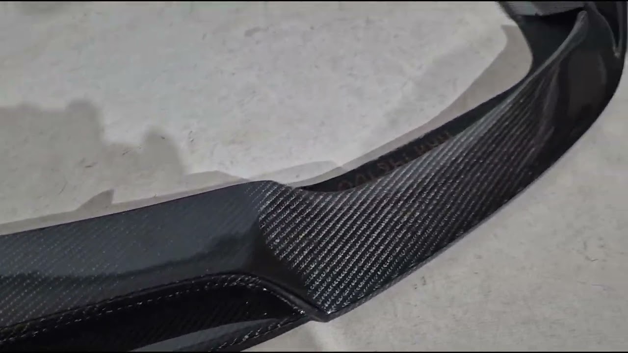 Mercedes CLS C218 2011-2018 Lame avant Lip V2 pour pare-chocs (pour CLS63 AMG SD 2015-2018, Carbone) Video 1