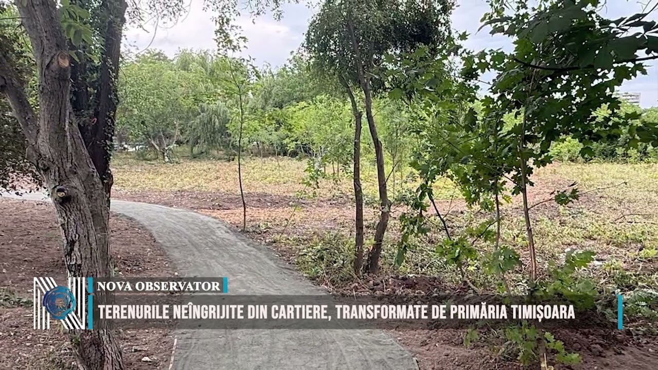 Terenurile neîngrijite din cartiere, transformate de Primăria Timișoara