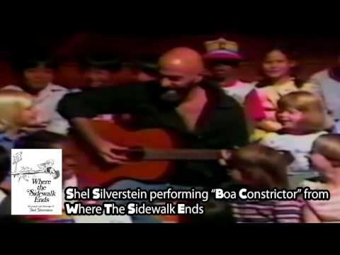 Shel Silverstein performs "Boa Constrictor" from Where the Sidewalk Ends - The Thinkpierce Store