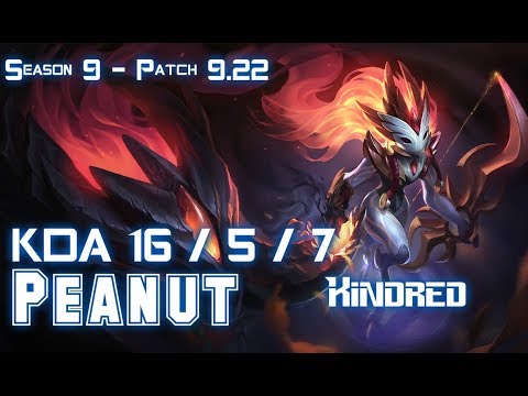 Peanut KINDRED vs LEE SIN Jungle - Patch 9.22 KR Ranked