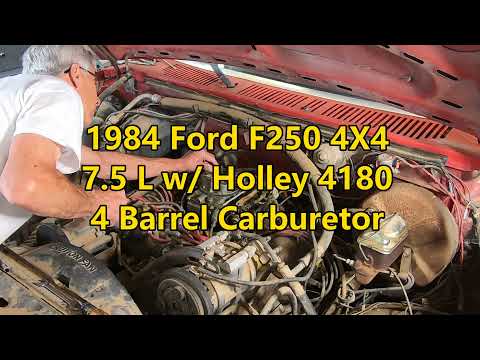"Big Red" 1984 Ford F250 4X4 Holley 4180 Carburetor Rebuild