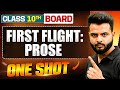 WARRIOR 2025 FIRST FLIGHT PROSE In 1 Shot FULL CHAPTER Theory PYQs Class 10 Boards