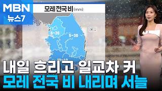 [날씨] 내일 흐리고 일교차 커…모레 전국 비 내리며 서늘 [MBN 뉴스7]