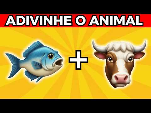 Adivinhe os Animais pelos Emojis 🦈 | Desafio dos Emojis | Detona Quiz