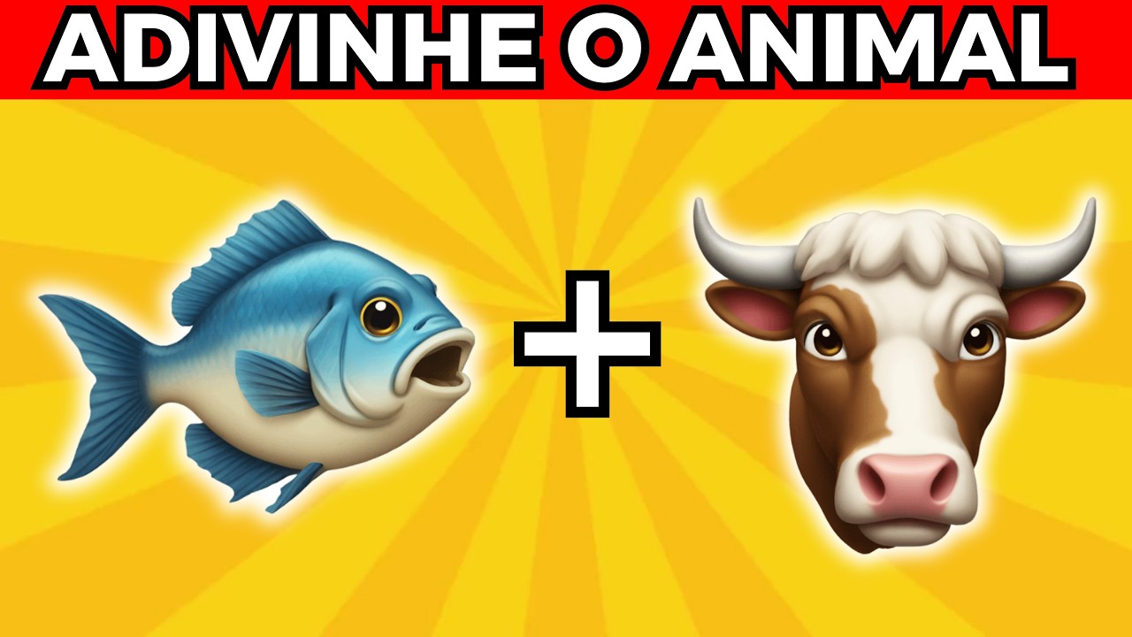 Adivinhe os Animais pelos Emojis 🦈 | Desafio dos Emojis | Detona Quiz