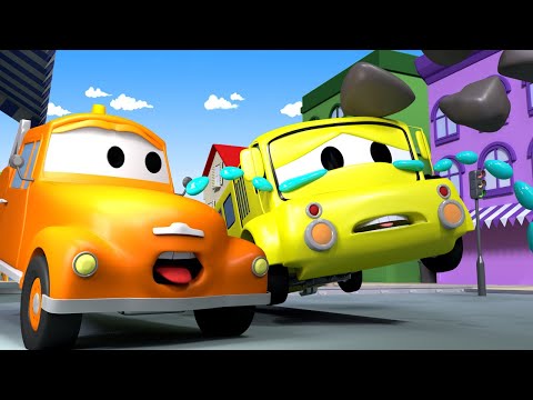 Tegljač Tom u Auto Gradu 🚗  Autobus Lily - Crtani sa kamionima za djecu