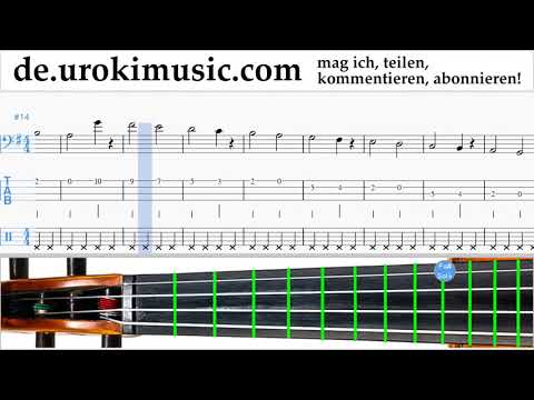 Cello Lernen The Pink Panther - Theme Song Tabulatur Teil#1 Übungen um-i995