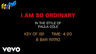 Paula Cole - I Am So Ordinary (Karaoke EZ Sing)