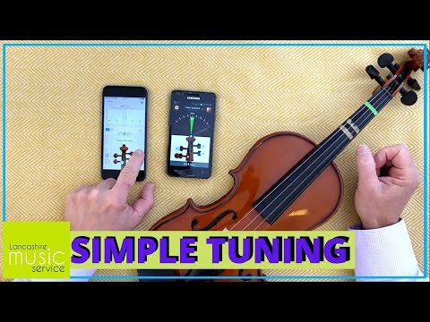 Simple Way to Tune a Violin Using the 'Simply Tuner' App | Lancashire Music Service