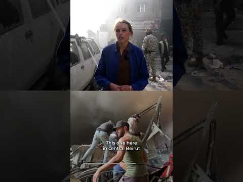 Israel launches 100 air strikes in 10 minutes across Lebanon | AJ #shorts