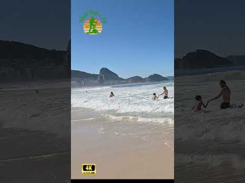 COPACABANA BEACH 2 🌴🌊🏖️  #travel #braziltourism #trip #copacabana #riodejaneiro #walkingtour #walk